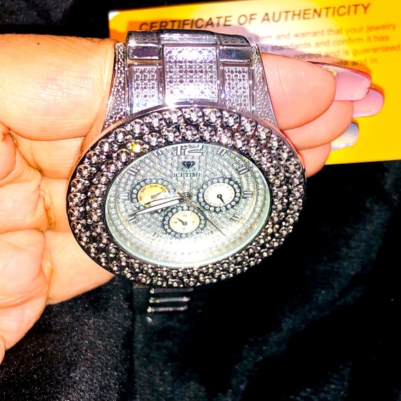 REAL DIAMOND EXCLUSIVE collection mens Bling watch - Picture 5 of 17